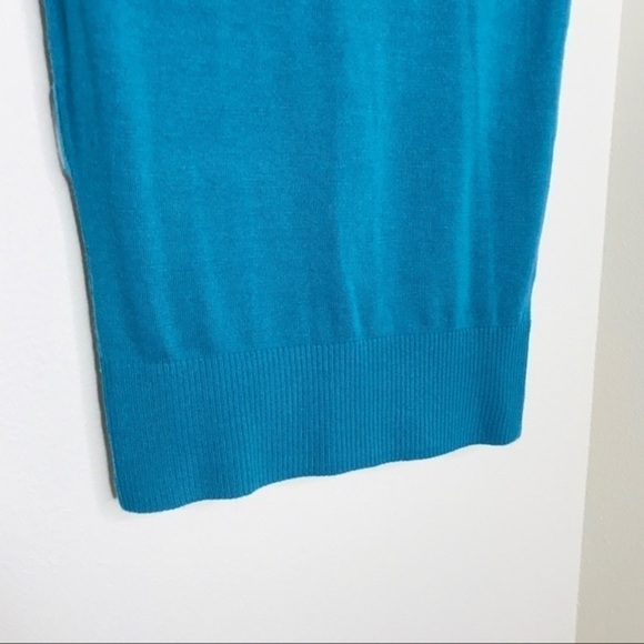 Bcx Teal Short Sleeve Turtleneck Tunic Sweater - Picture 3 of 8